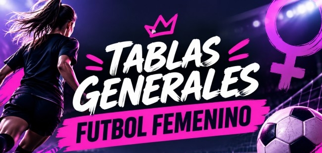 TABLAS GENERALES FUTBOL FEMENINO
